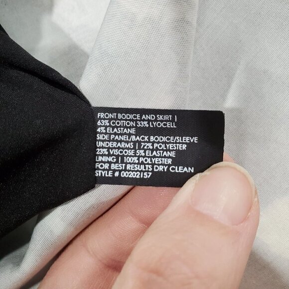 Club Monaco Women's Aurelie Dress Fit & Flair Flowers Butterfly V-Neck Pockets 4 - Picture 11 of 12